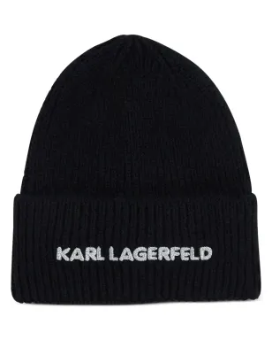Karl Lagerfeld K/Essential ビーニー - ブラック - サムネイル1