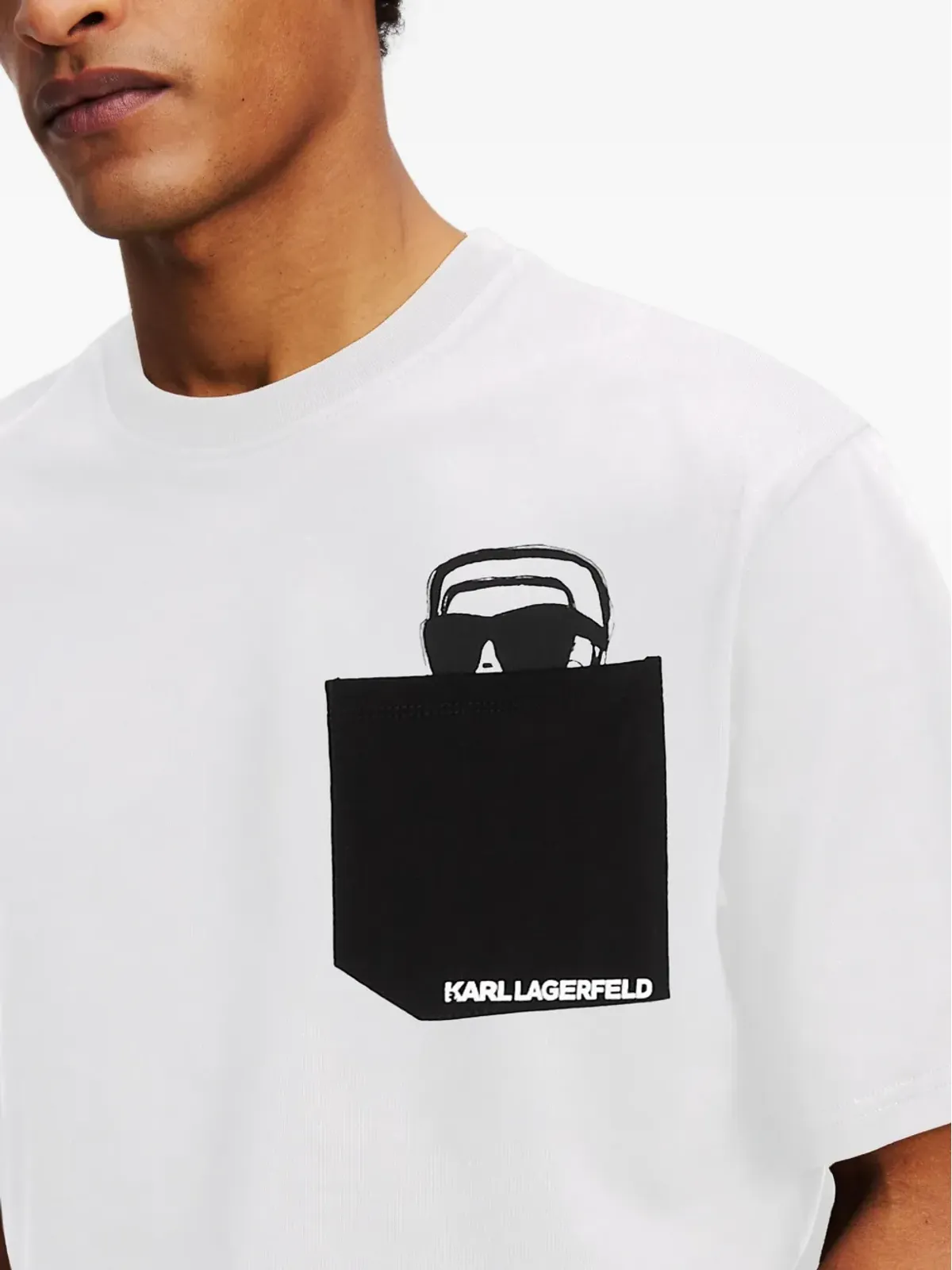 Karl Lagerfeld Ikon 覗きポケット リラックスTシャツ - 画像5