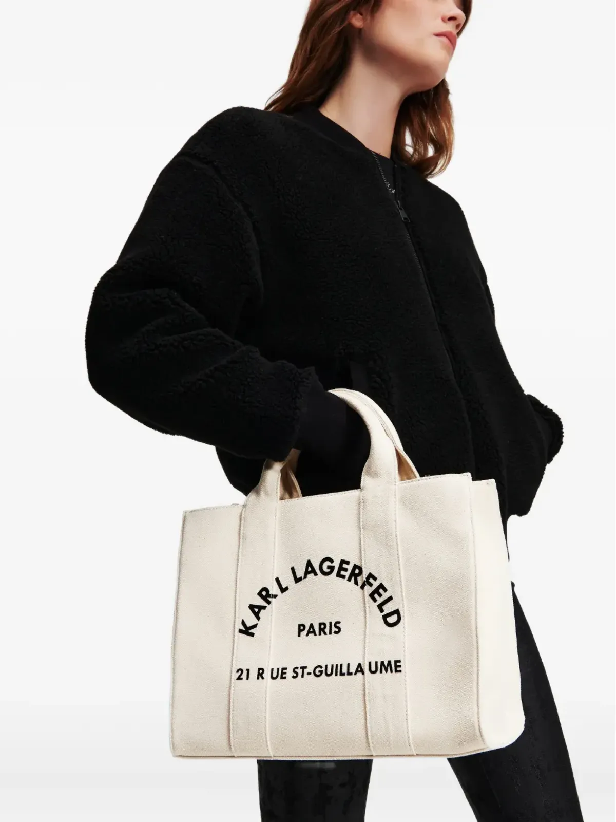 Karl Lagerfeld Rue St-Guillaume スクエアトートバッグ - 画像2