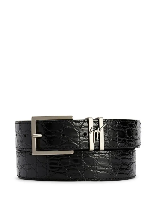 Giuseppe Zanotti Giuseppe Zanotti テオドレ クロコダイルエンボス ベルトの商品画像