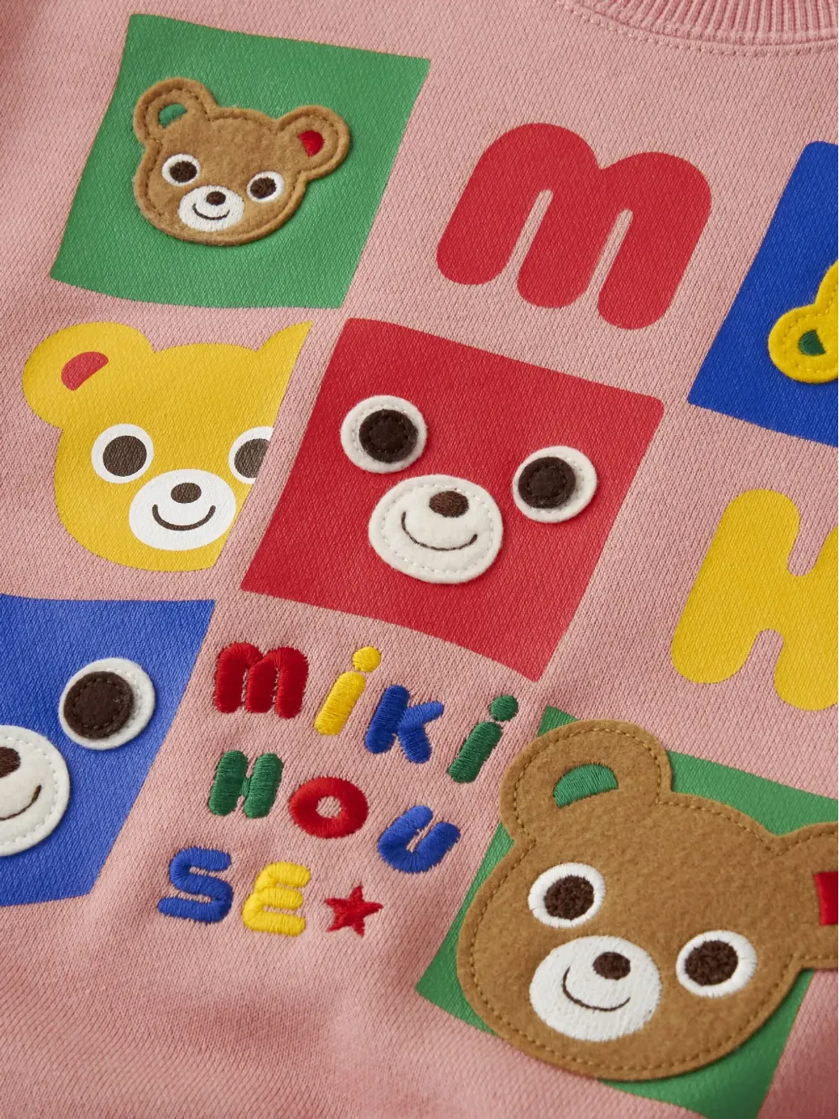 Miki House くまのスウェットシャツ - 画像3