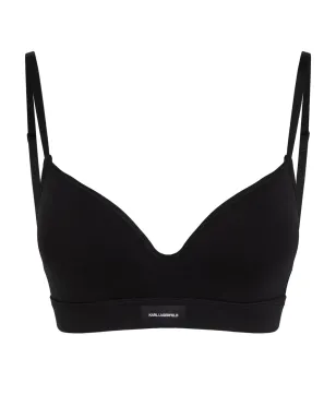 Karl Lagerfeld エッセンシャル パッド入り ブラ - ブラック - サムネイル1