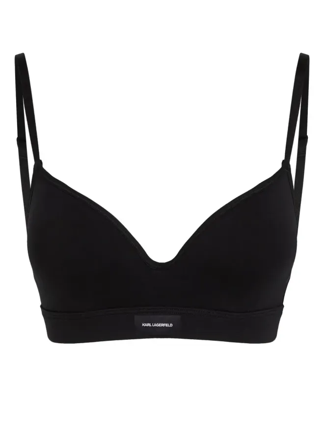 Karl Lagerfeld Karl Lagerfeld エッセンシャル パッド入り ブラ - ブラックの商品画像