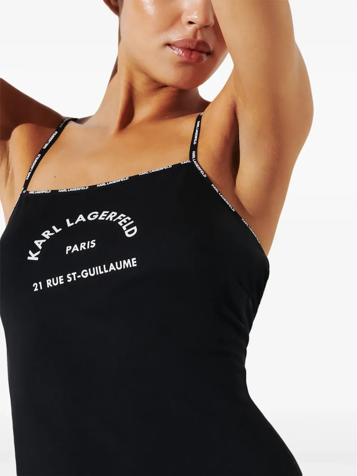 Karl Lagerfeld Rue St-Guillaume シアー ビーチドレス - ブラック - 画像3