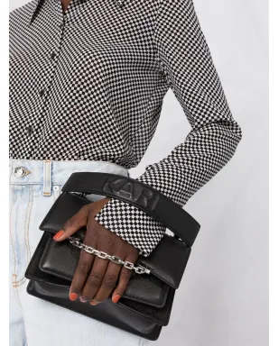 Karl Lagerfeld K/Seven グレインレザー ショルダーバッグ - ブラック - サムネイル3