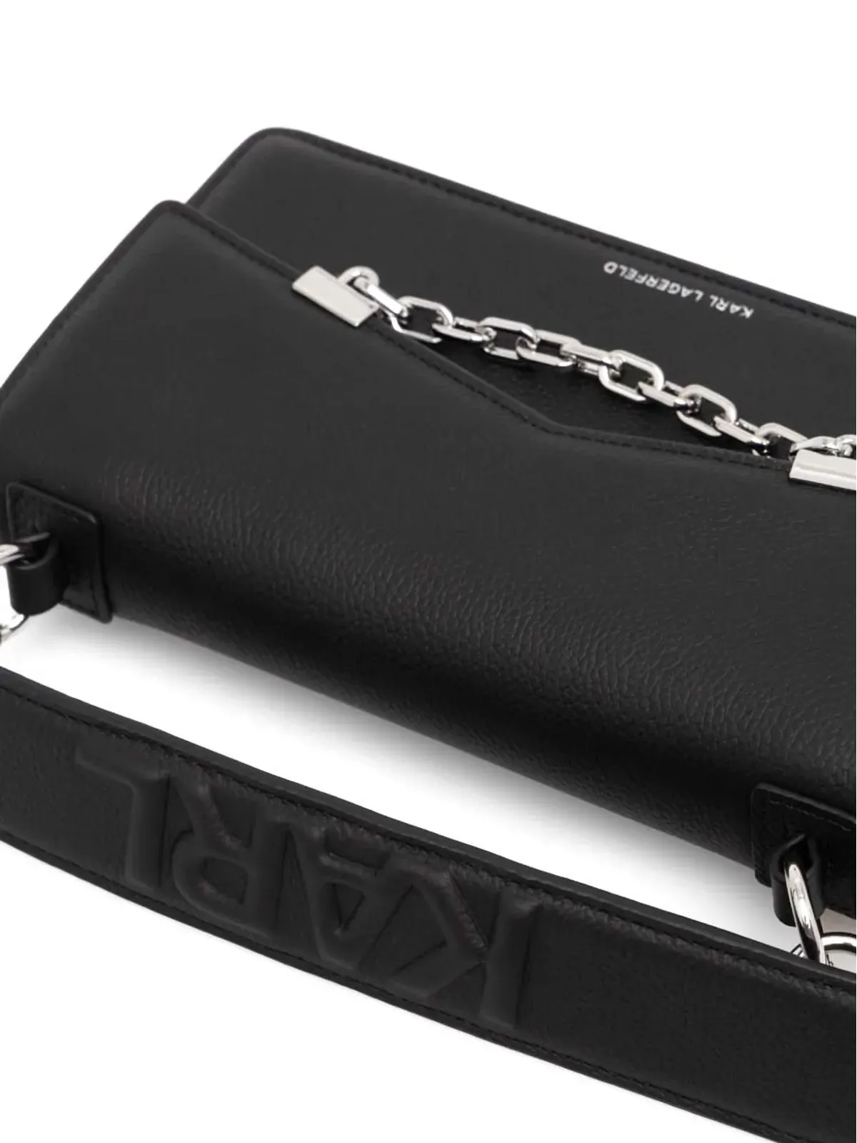 Karl Lagerfeld K/Seven グレインレザー クロスボディバッグ - 画像3