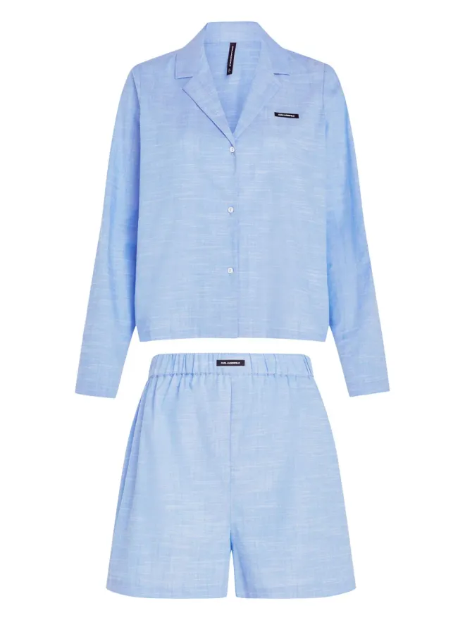Karl Lagerfeld Karl Lagerfeld ロゴ パジャマセット ブルーの商品画像