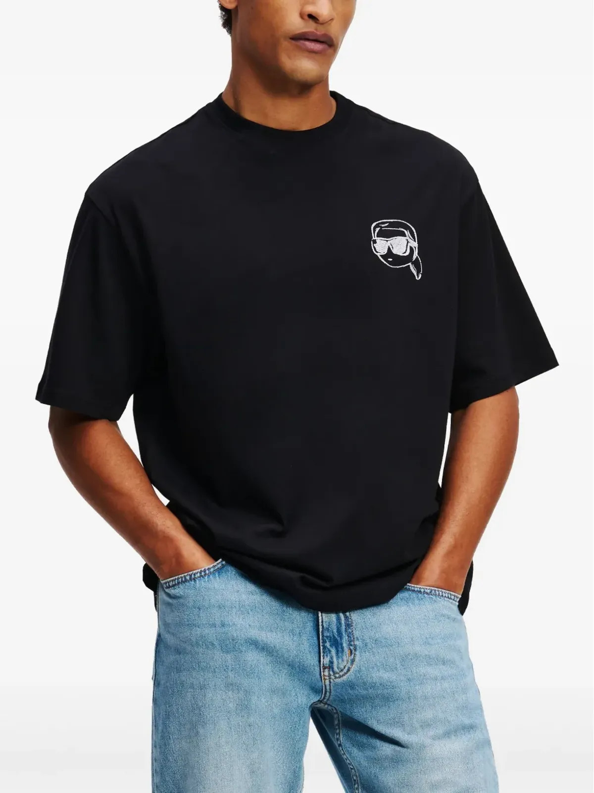 Karl Lagerfeld Ikon Tシャツ - ブラック - 画像3