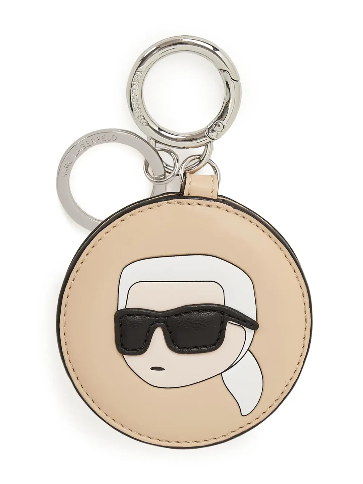 Karl Lagerfeld Ikon ミラー キーホルダー - ベージュ - 画像2