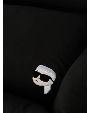 Karl Lagerfeld ロゴ刺繍 ドッグベッド - ブラック - サムネイル4