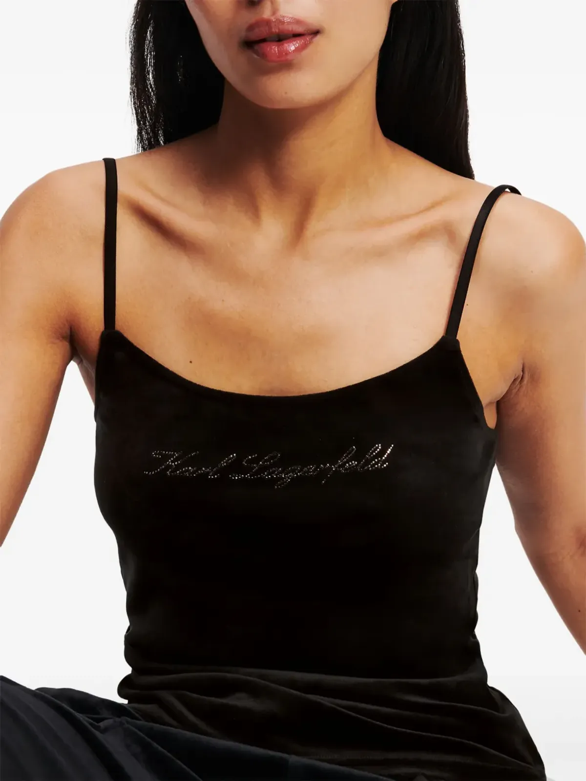 Karl Lagerfeld ホテル Karl パジャマトップ - ブラック - 画像5