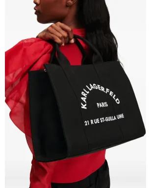 Karl Lagerfeld ミディアム Rue St-Guillaume スクエア トートバッグ - ブラック - サムネイル2