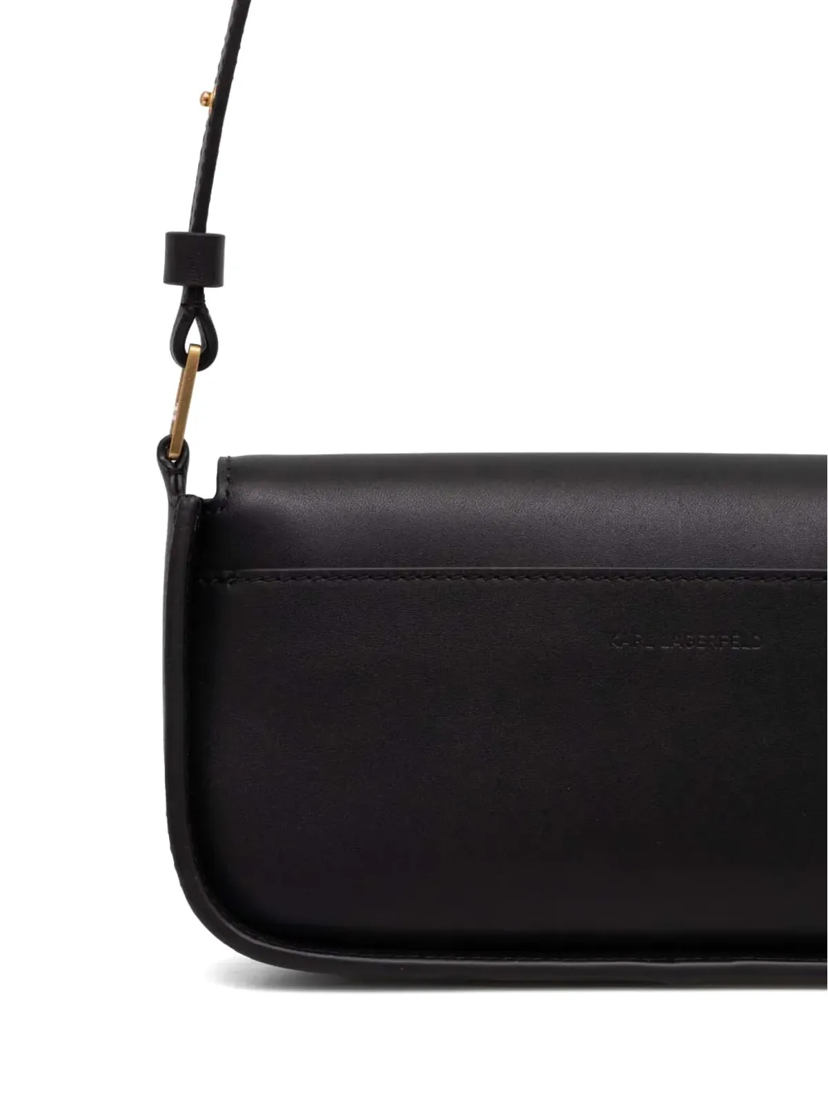 Karl Lagerfeld K/Signature レザーショルダーバッグ - ブラック - 画像2