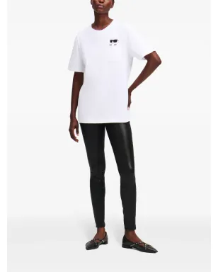Karl Lagerfeld Ikon Peak-a-Boo Tシャツ - ホワイト - サムネイル2