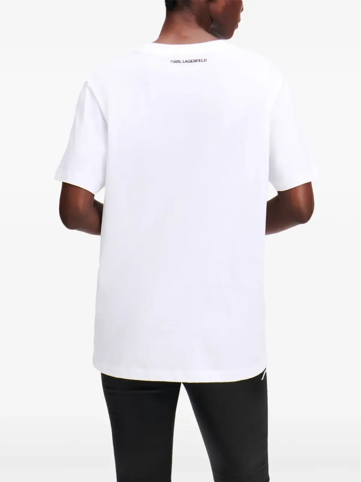 Karl Lagerfeld Ikon Peak-a-Boo Tシャツ - ホワイト - 画像4