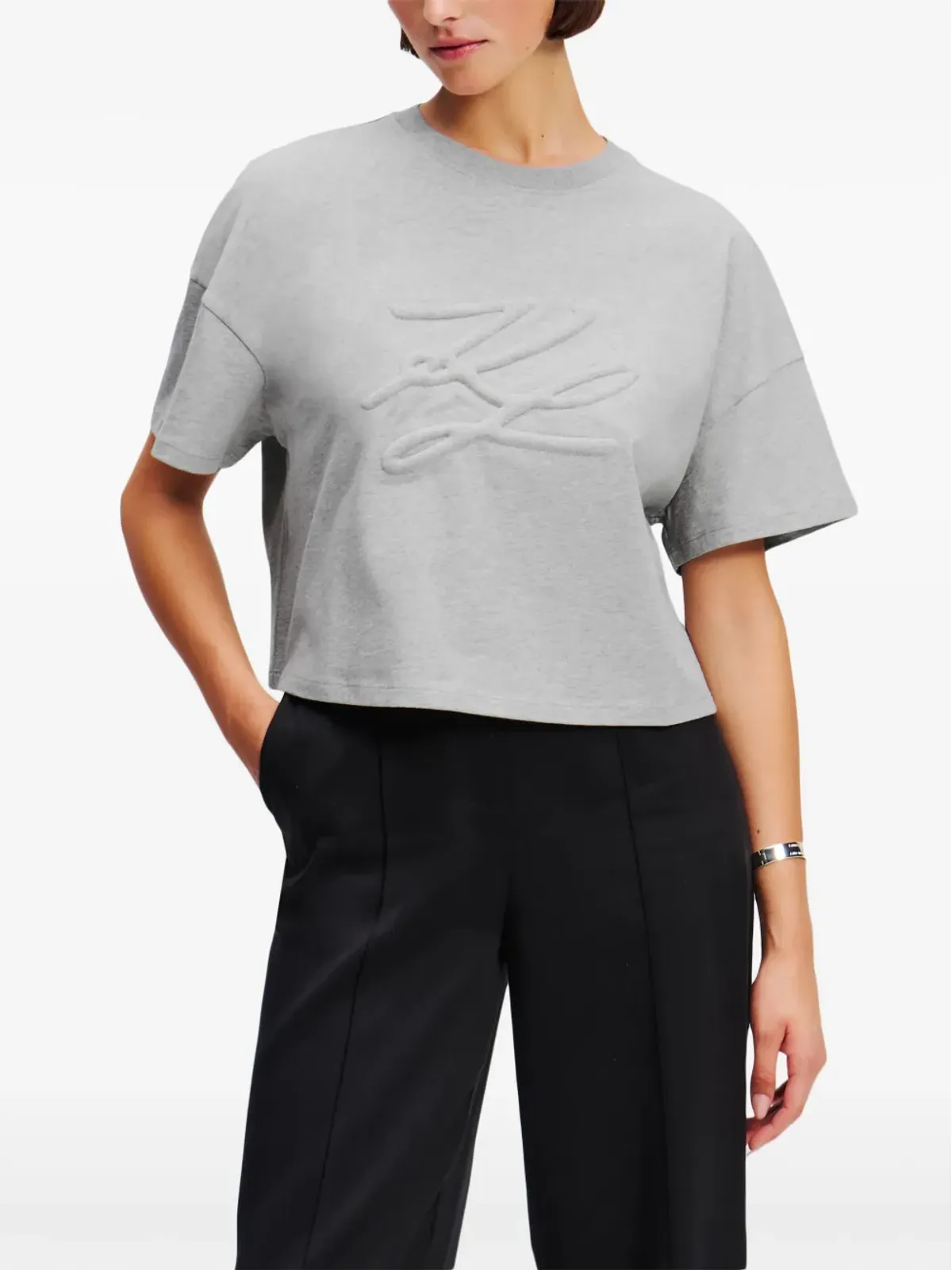 Karl Lagerfeld K/Autograph Tシャツ - グレー - 画像3