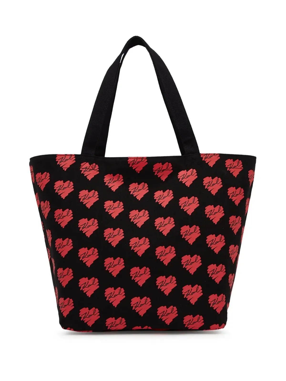 Karl Lagerfeld K/Heart リバーシブル トートバッグ ブラック - 画像4