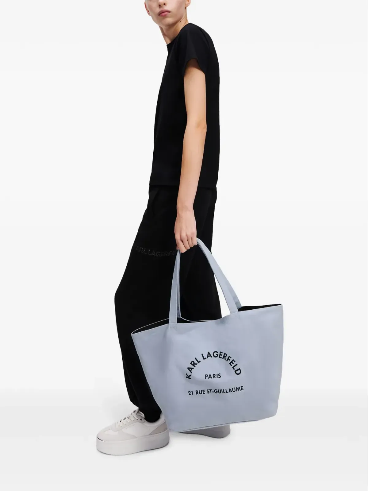 Karl Lagerfeld Rue St-Guillaume トートバッグ ブルー - 画像2