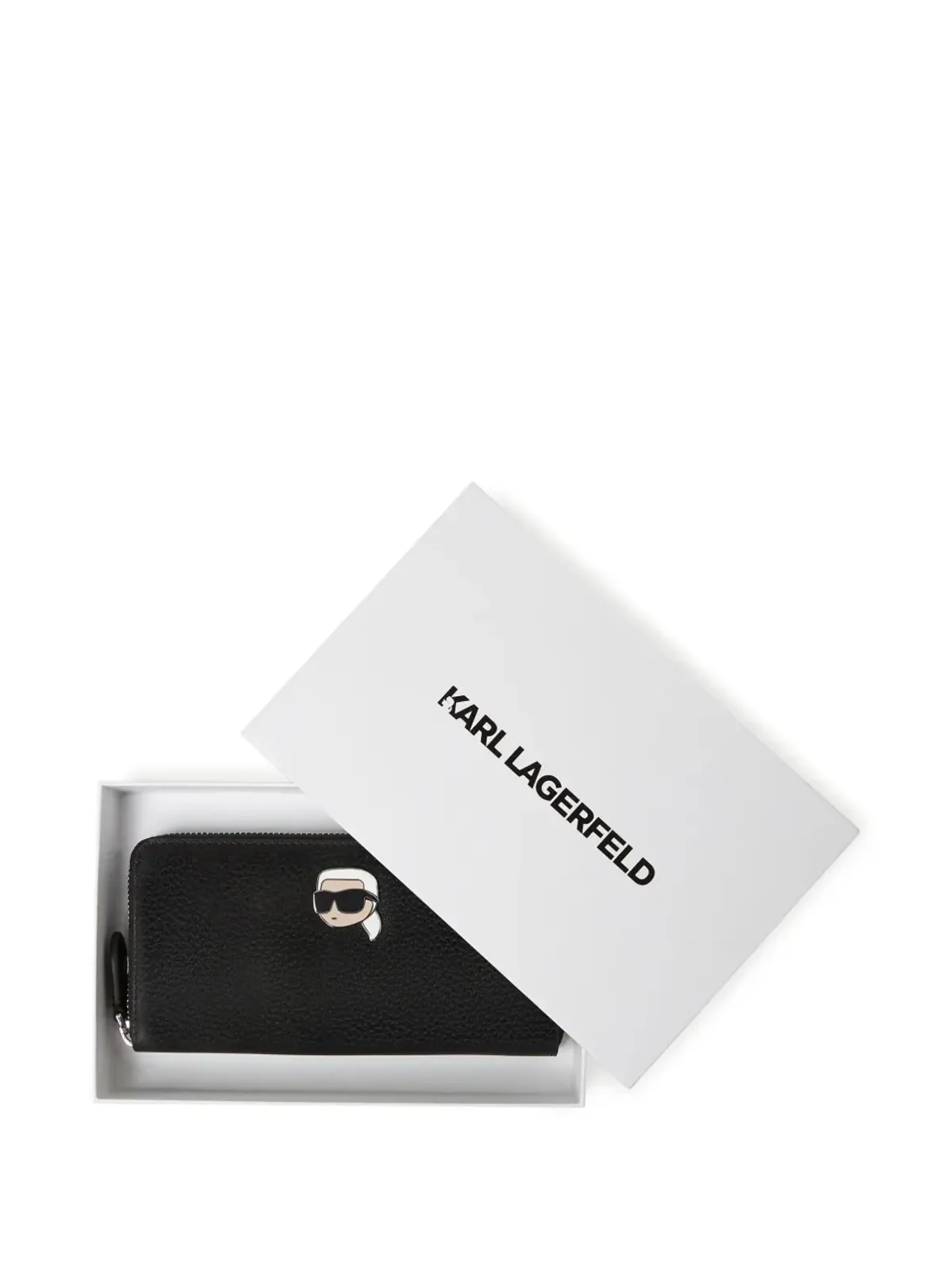 Karl Lagerfeld Ikon コンチネンタル ウォレット - ブラック - 画像4