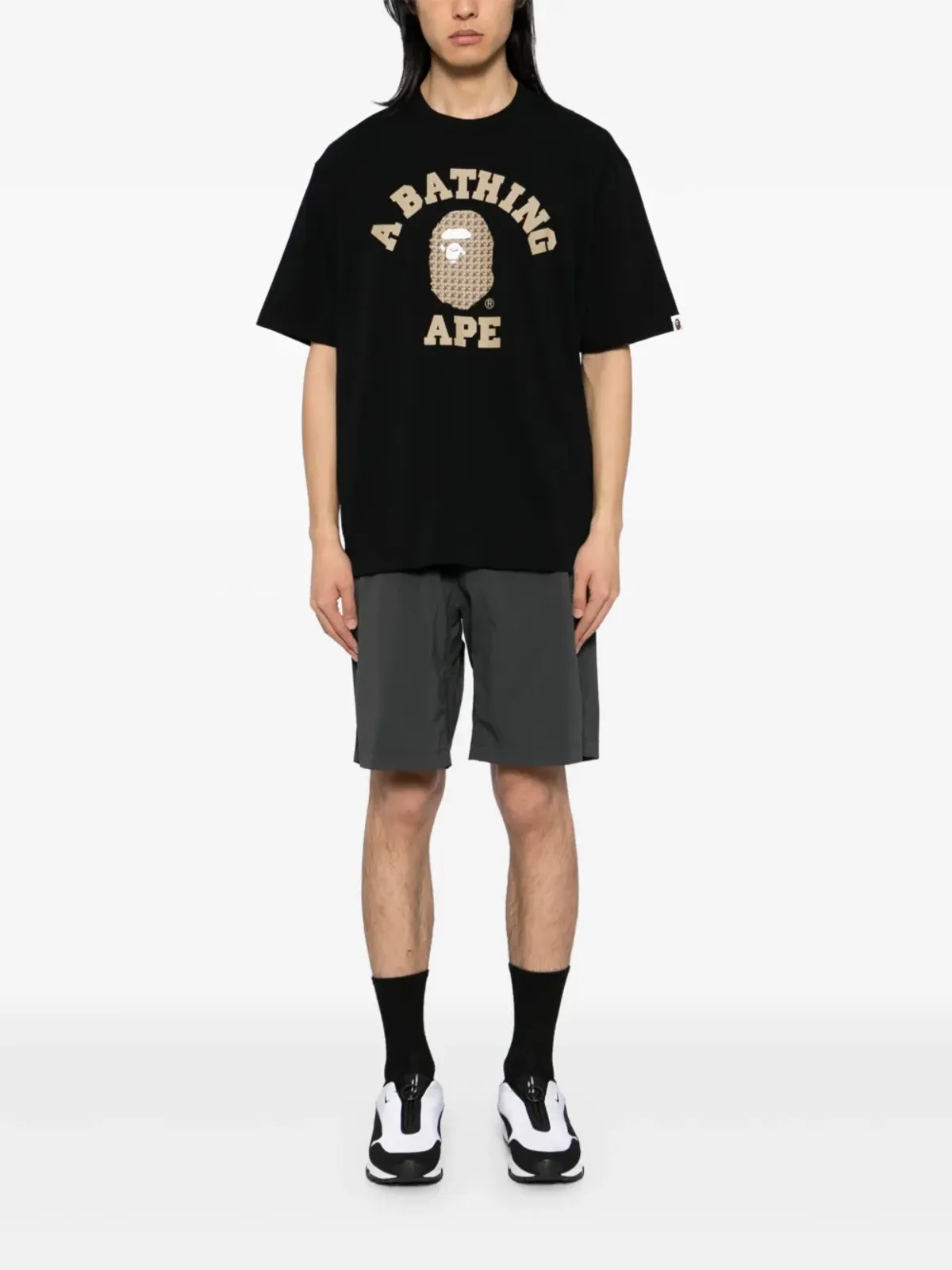 A BATHING APE® STA ハウンドトゥース コレッジTシャツ - 画像2