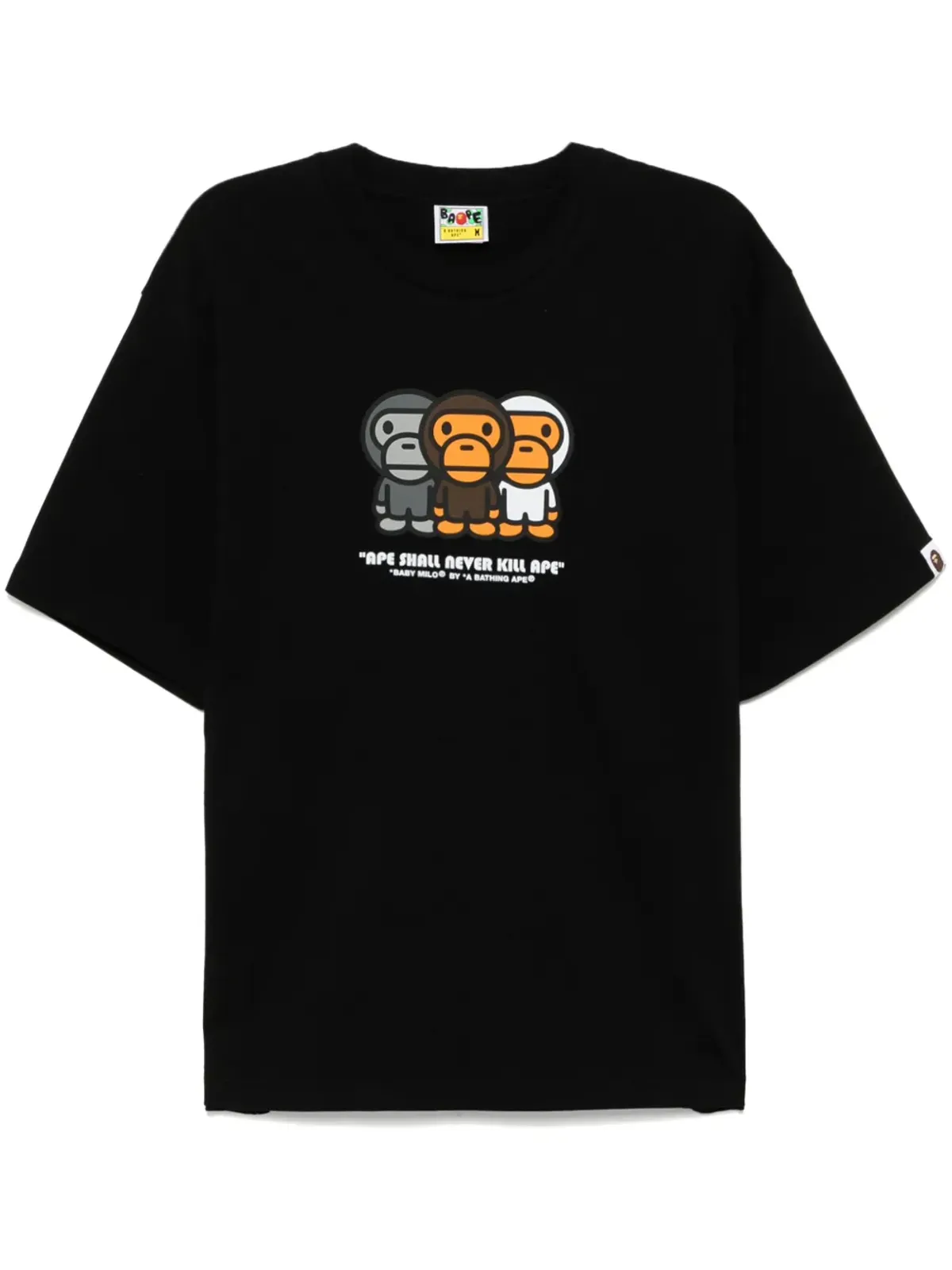 A BATHING APE® Baby Milo リラックスフィットTシャツ - ブラック - 画像1