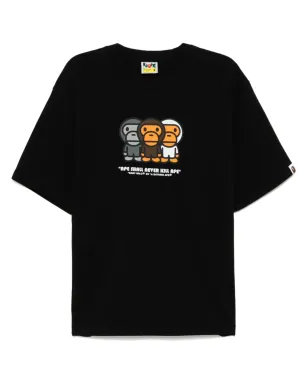 A BATHING APE® Baby Milo リラックスフィットTシャツ - ブラック - サムネイル1