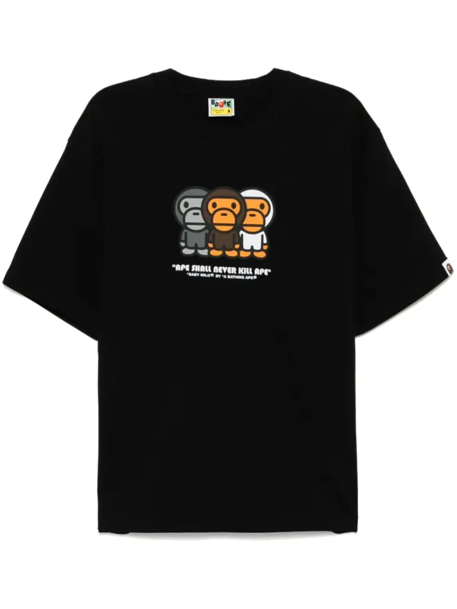 A BATHING APE® A BATHING APE® Baby Milo リラックスフィットTシャツ - ブラックの商品画像