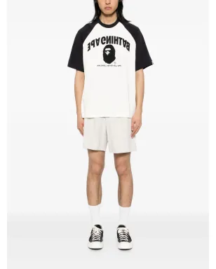 A BATHING APE® college raglan T-shirt - White - サムネイル2