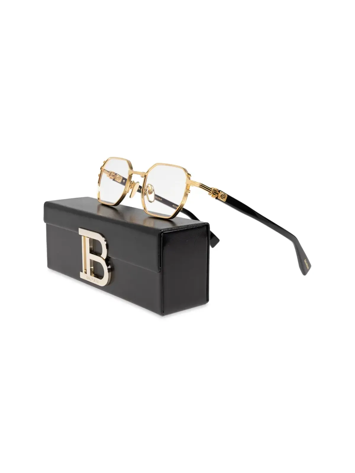 Balmain Eyewear Saint Jean IIメガネ - Gold - 画像3