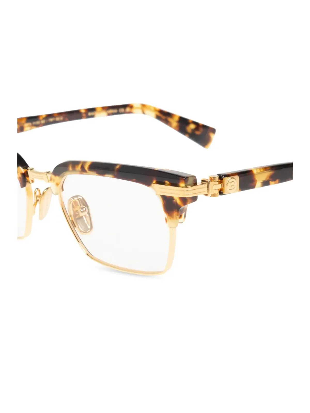 Balmain Eyewear Legion II フレーム眼鏡（ブラウン） - 画像5