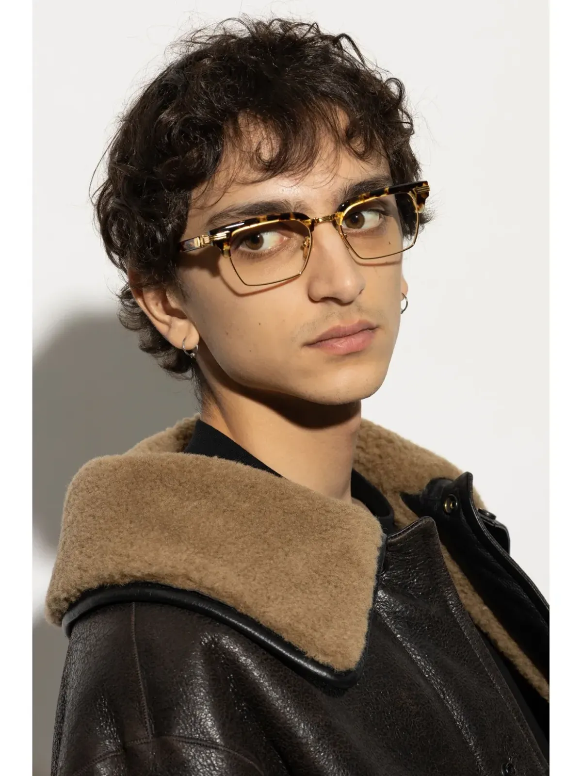 Balmain Eyewear Legion II フレーム眼鏡（ブラウン） - 画像3