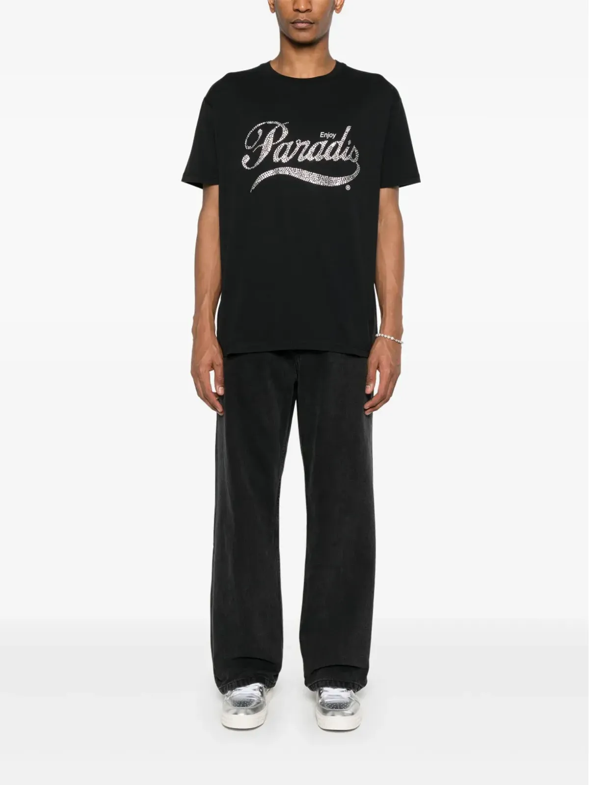 3PARADIS クリスタルロゴTシャツ - 画像2
