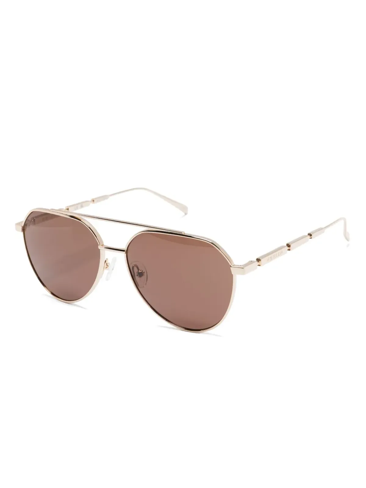 Alexander McQueen Eyewear ロゴプレート付きパイロットフレーム サングラス - 画像2