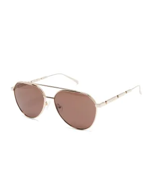 Alexander McQueen Eyewear ロゴプレート付きパイロットフレーム サングラス - サムネイル2