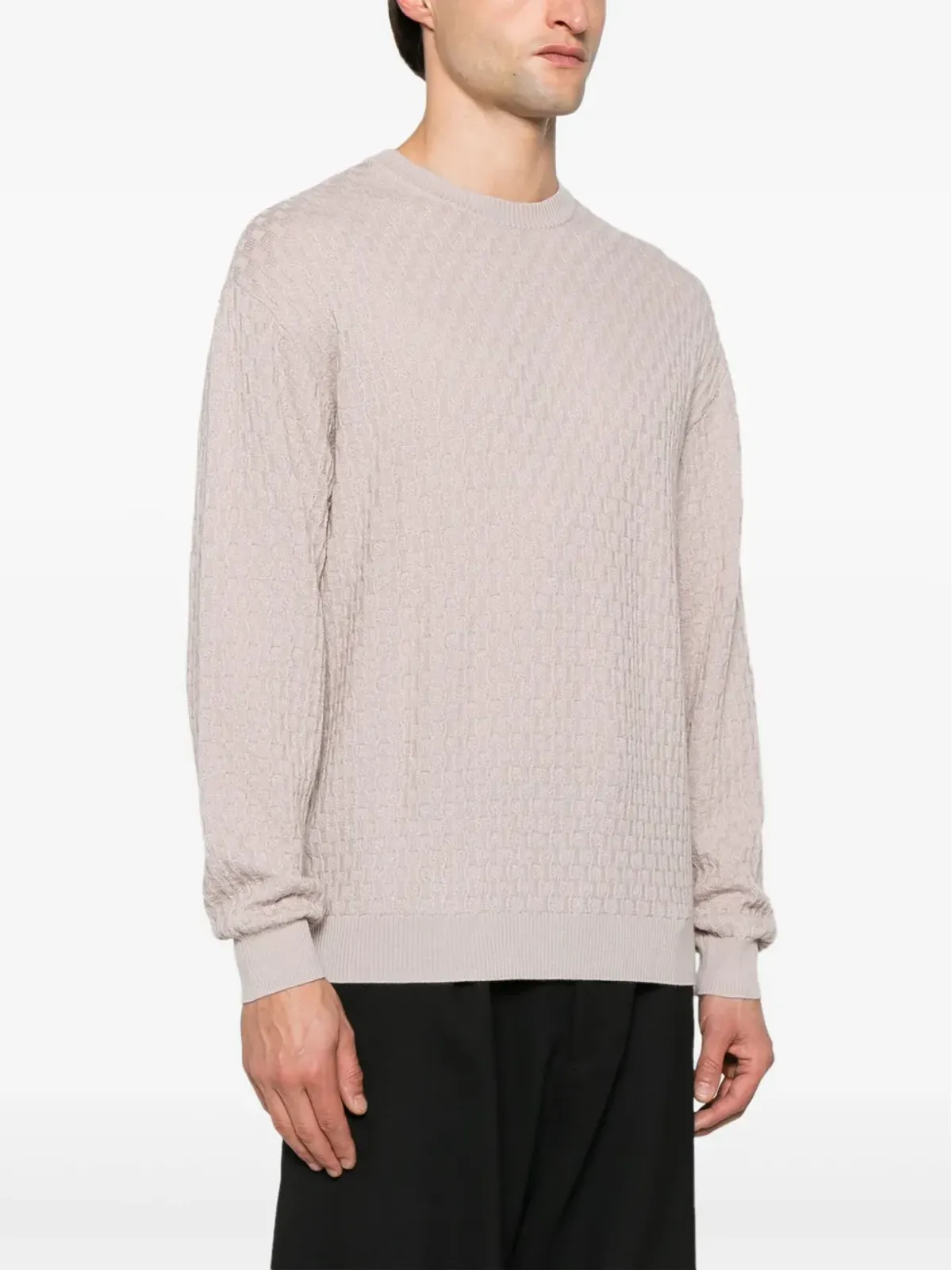 Emporio Armani 3Dニットセーター - 画像3