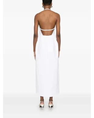 Max Mara アンコナ マキシドレス - ホワイト - サムネイル4