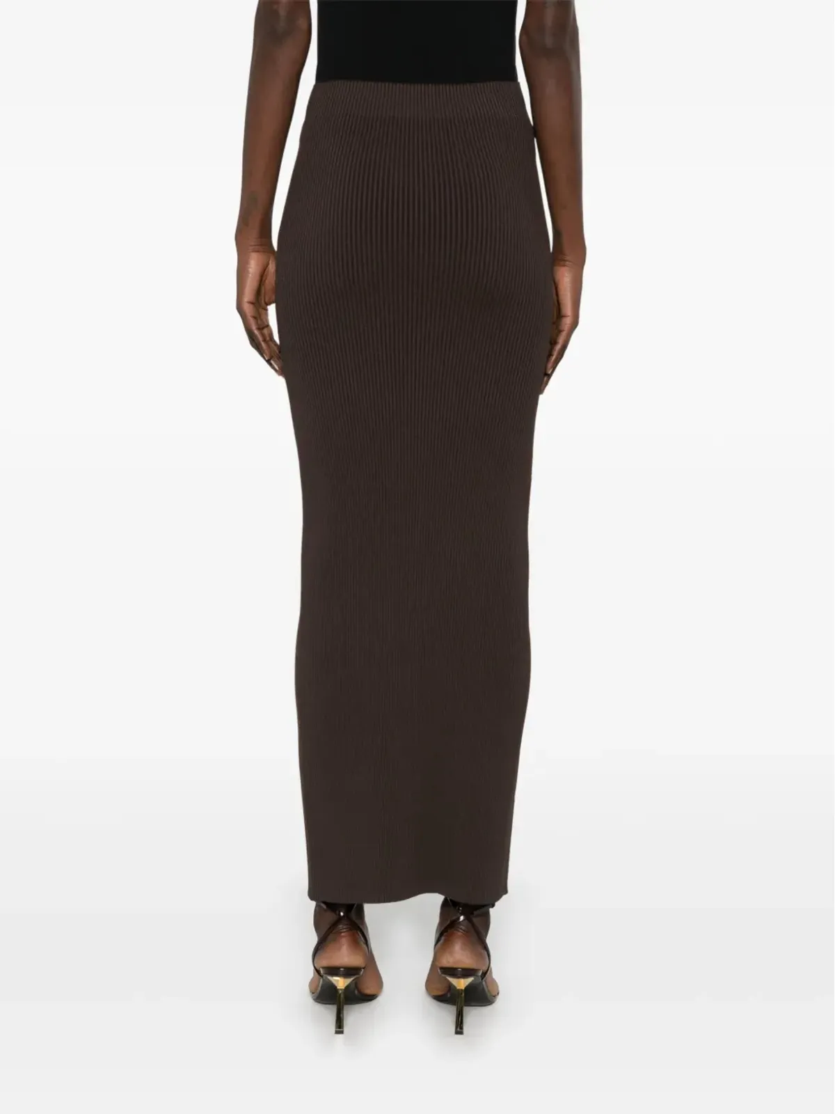 Max Mara Aprile ニット素材のマキシスカート - ブラウン - 画像4
