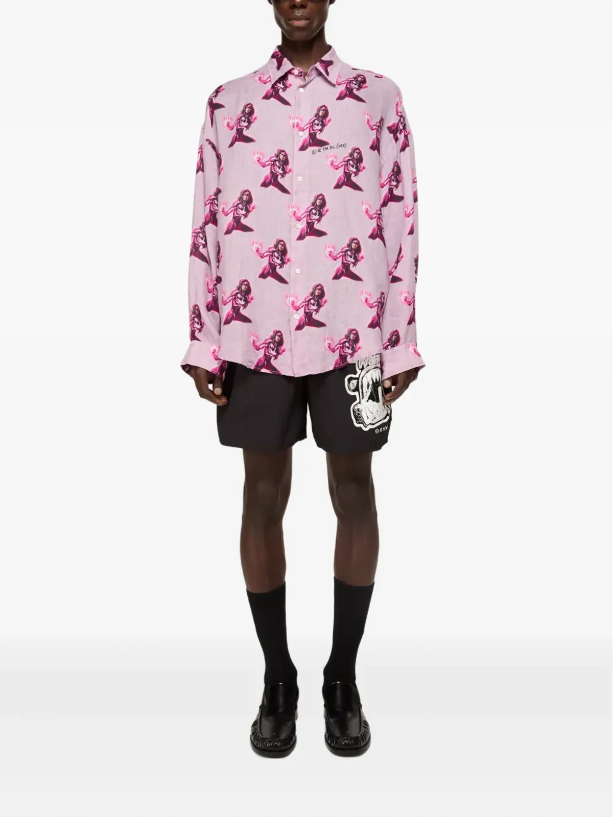 Acne Studios グラフィックプリント スイムショーツ - 画像2