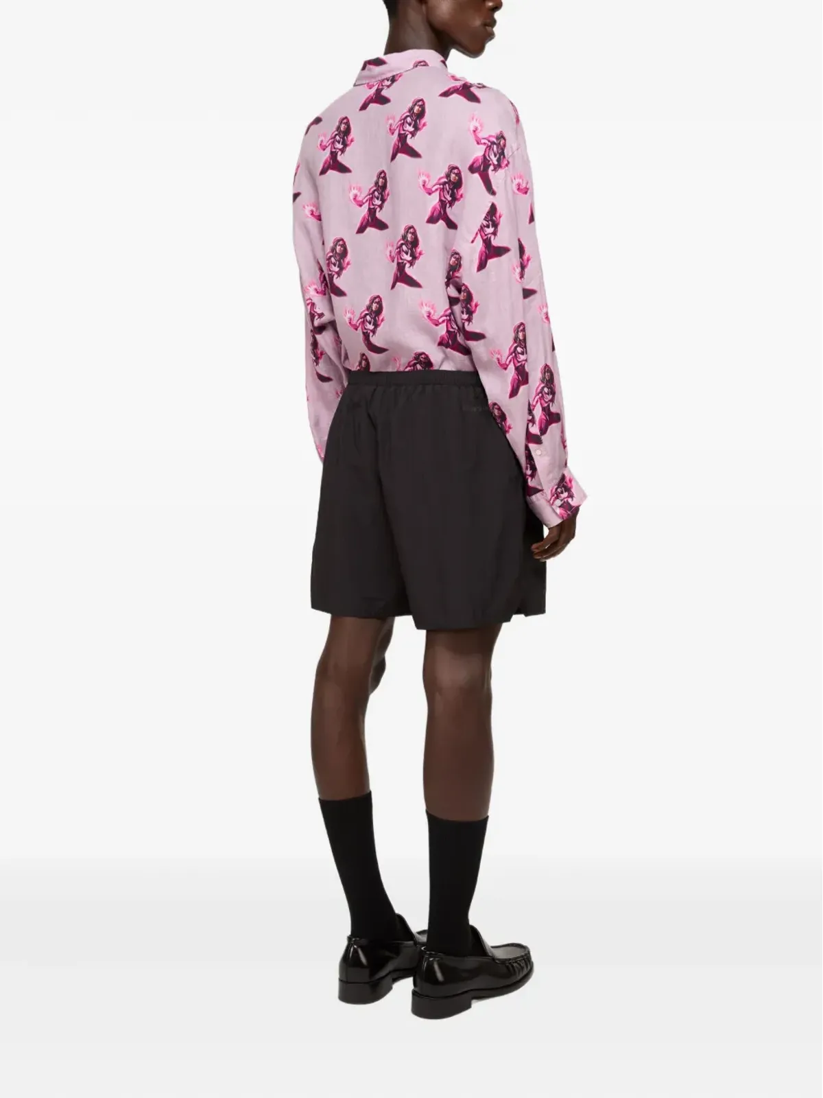 Acne Studios グラフィックプリント スイムショーツ - 画像4