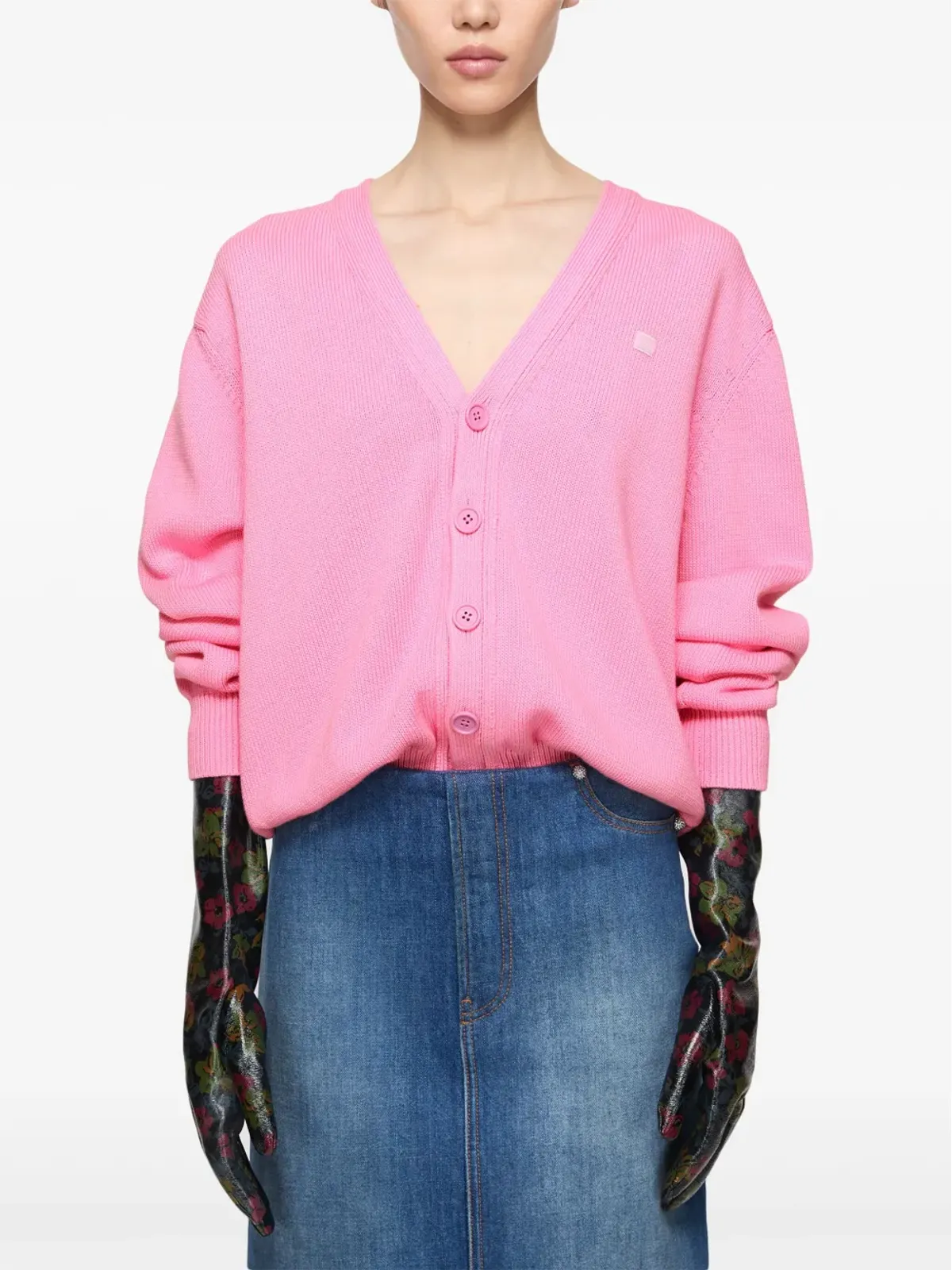 Acne Studios アップリケ付きカーディガン - 画像5
