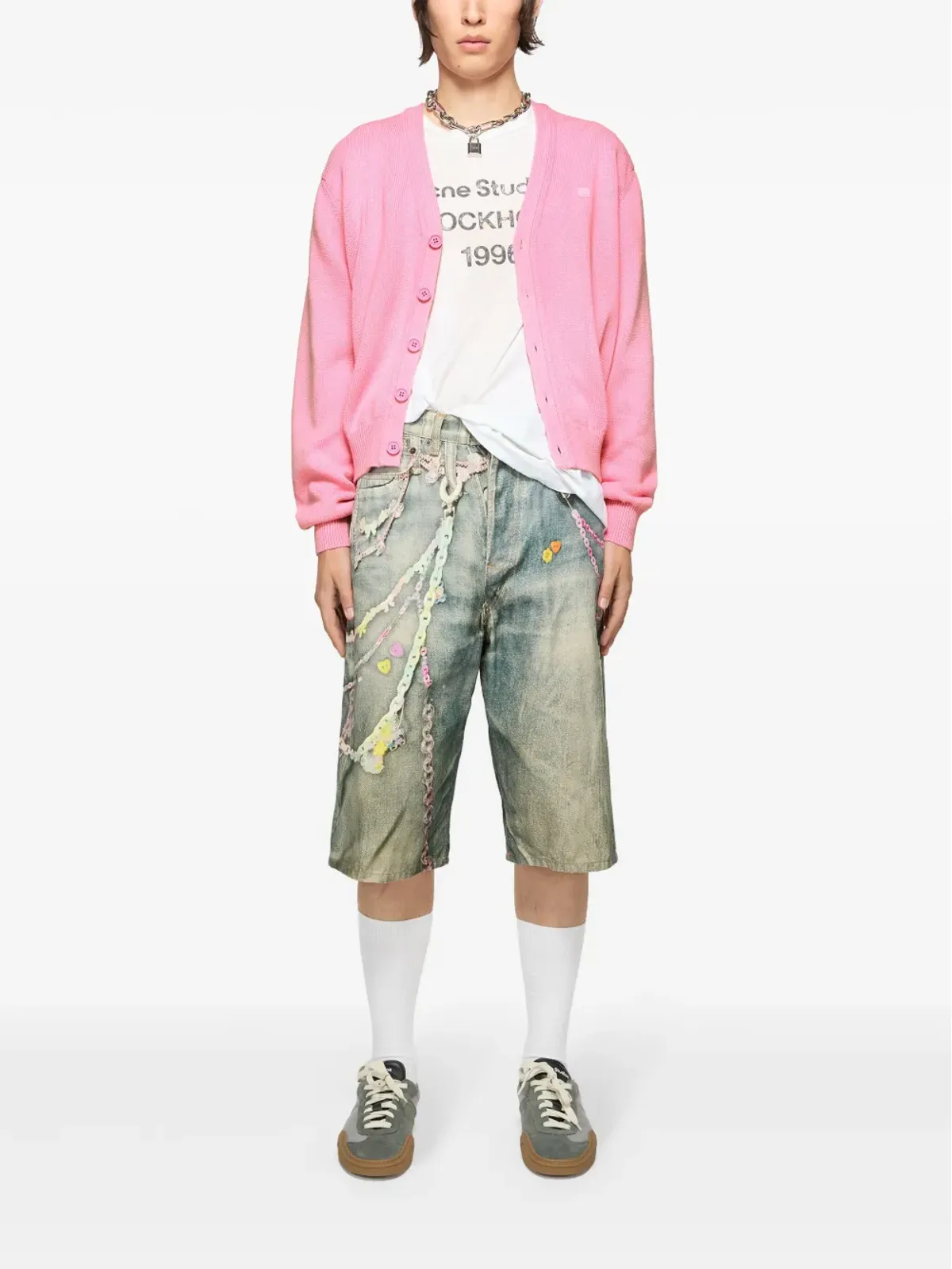 Acne Studios アップリケ付きカーディガン - 画像2