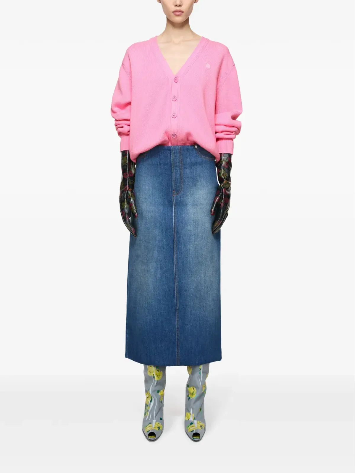 Acne Studios アップリケ付きカーディガン - 画像3