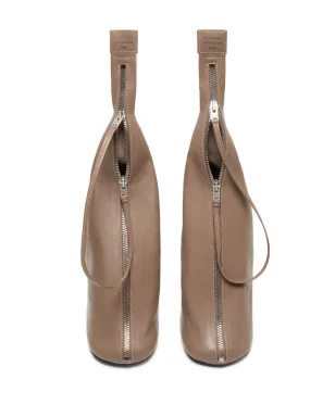 Acne Studios レザー ジップパンプス - ブラウン - サムネイル3