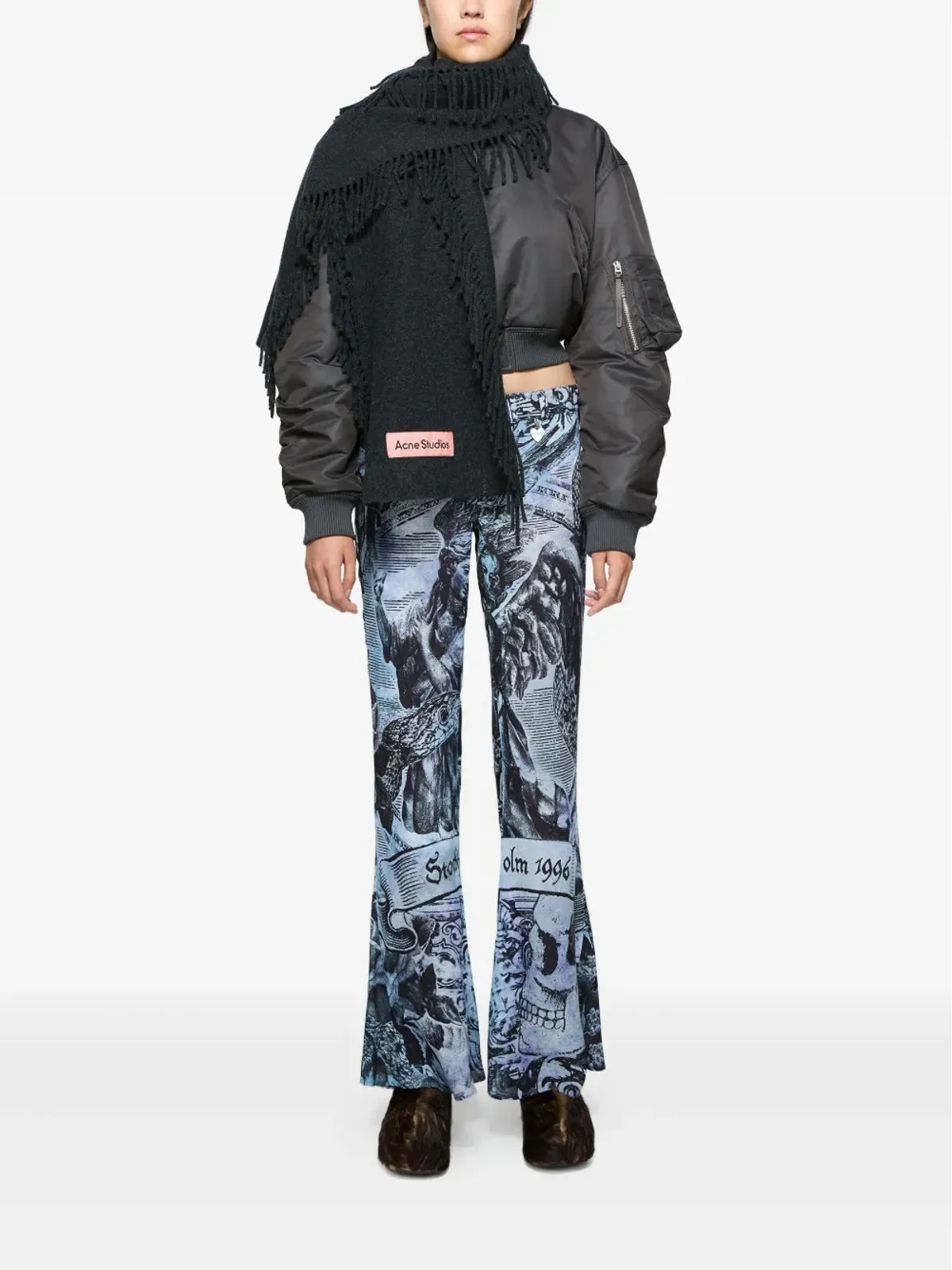 Acne Studios メランジュ スカーフ - 画像5