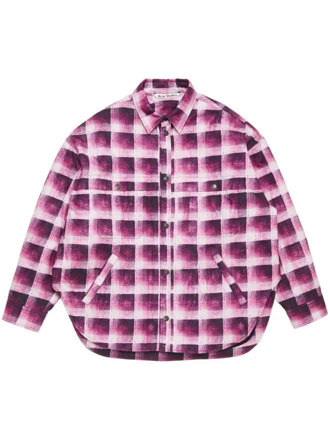 Acne Studios Acne Studios チェックシャツ - ピンクの商品画像
