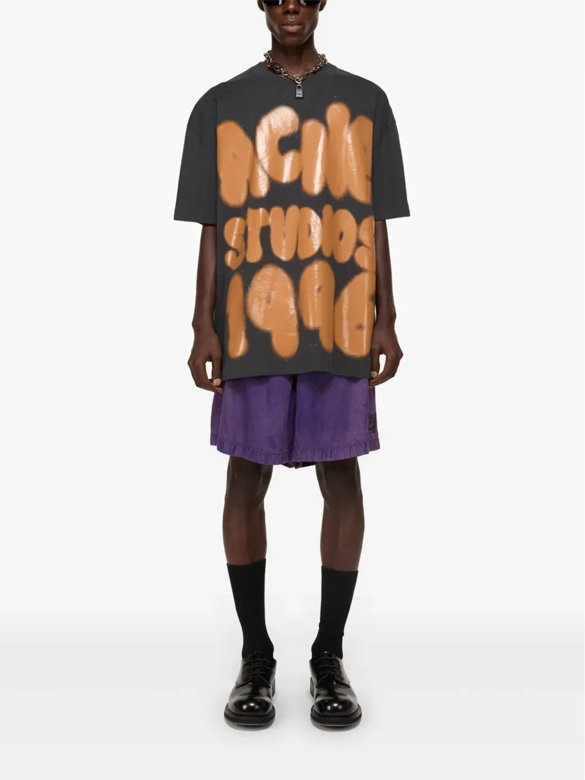 Acne Studios ロゴパッチ・スイムショーツ - 画像2