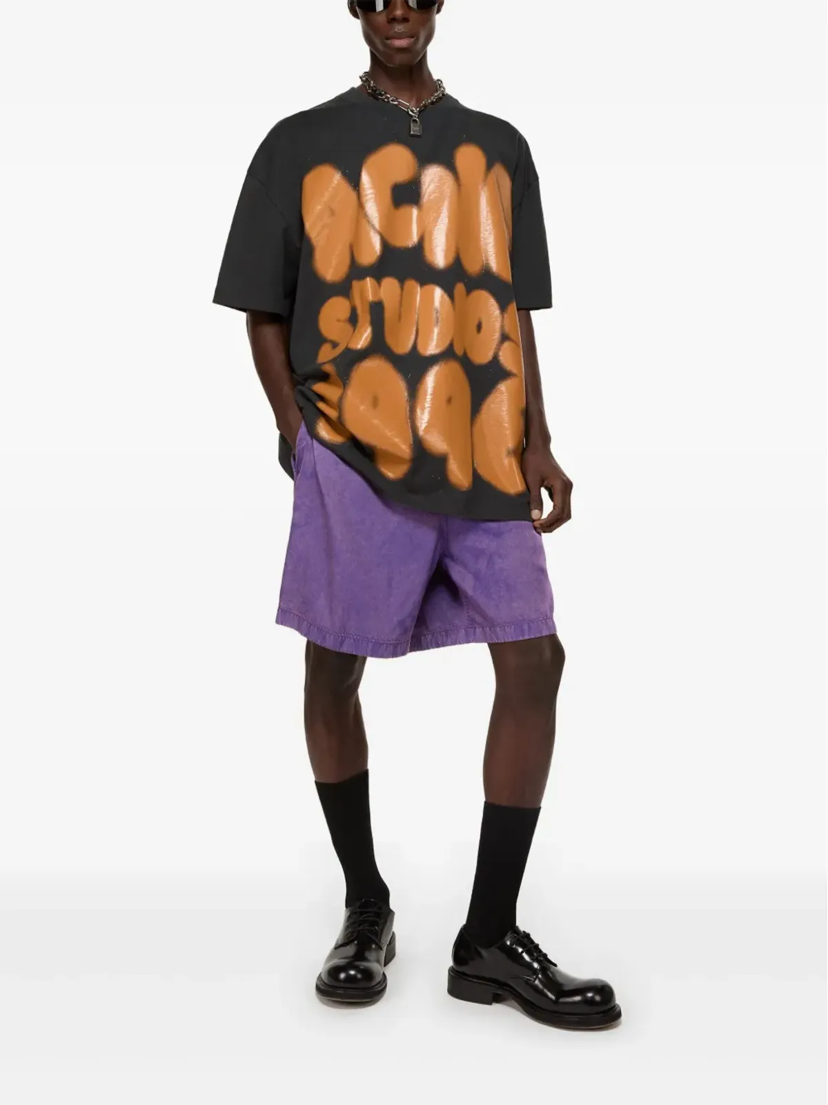 Acne Studios ロゴパッチ・スイムショーツ - 画像3