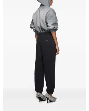 Acne Studios ロゴ刺繍ジョガーパンツ - ブラック - サムネイル5
