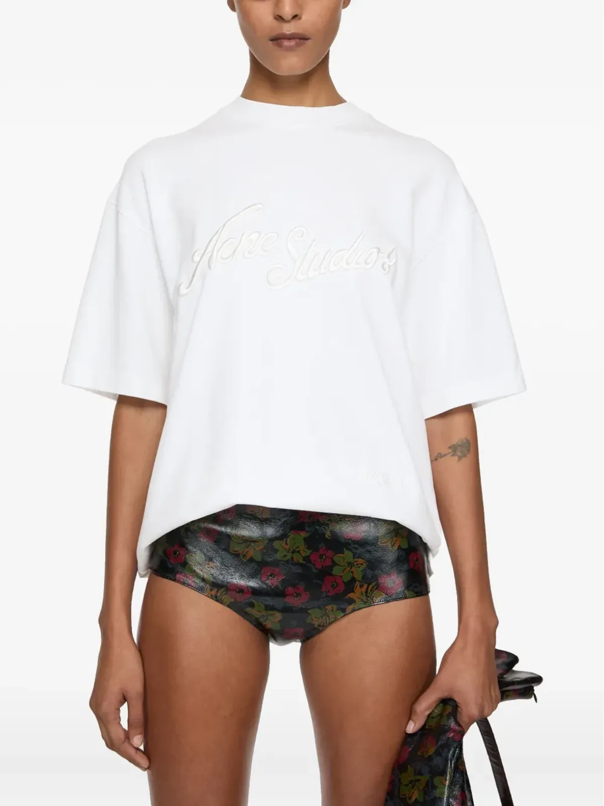 Acne Studios ロゴ刺繍 Tシャツ - 画像3
