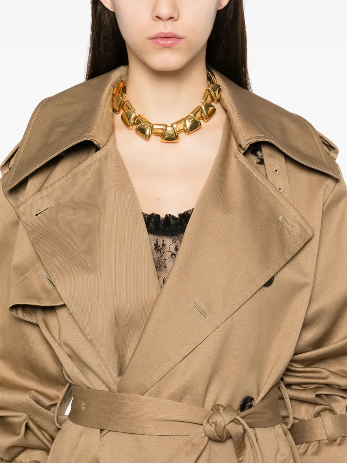 Saint Laurent コットン トレンチコート - 画像5